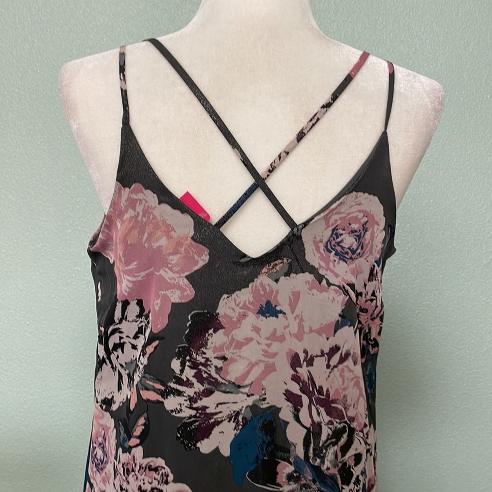 Xhilaration Gray Floral Dress - Picture 6 of 7